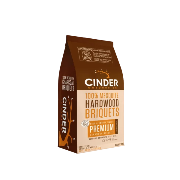CINDER 6.6lb Premium Mesquite Briquet Charcoal